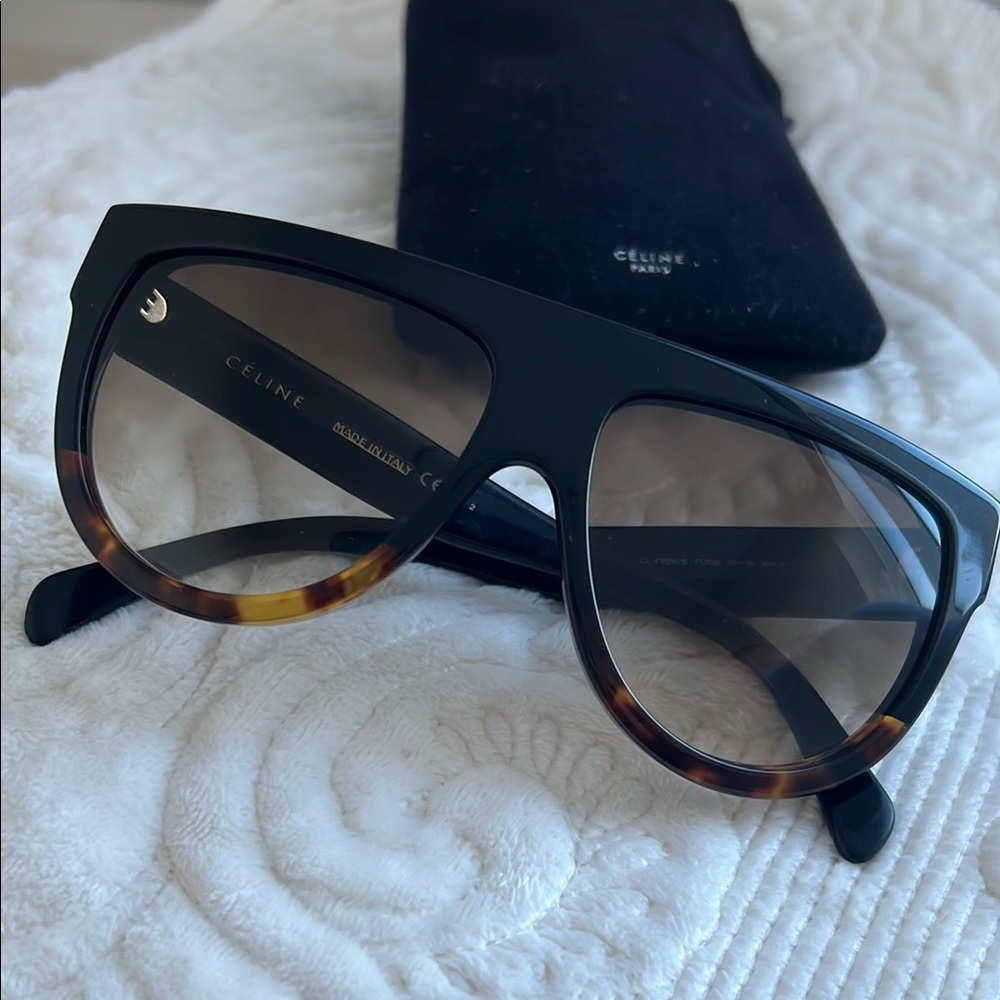 Celine Black Oversized Sunglasses